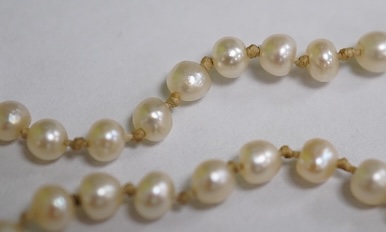 A pearl necklace, 19th century